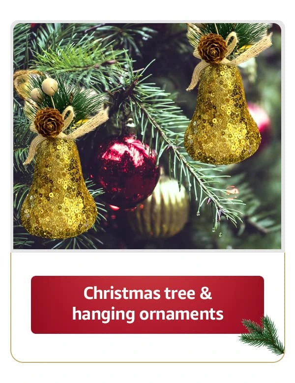 Christmas Tree & Hanging Ornaments