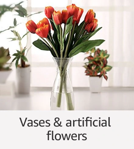 Vases & artificial flowers